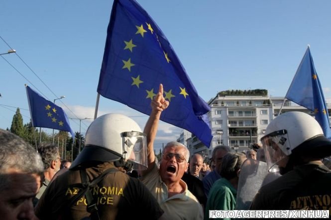 „Fără Europa, ne vom întoarce în Evul Mediu''. Manifestaţie de amploare în Grecia