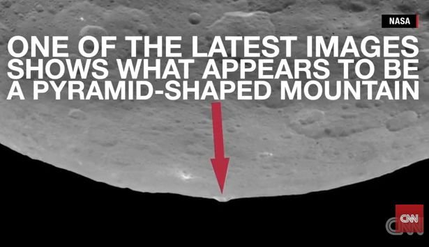 Structura misterioasă descoperită pe suprafaţa planetei Ceres