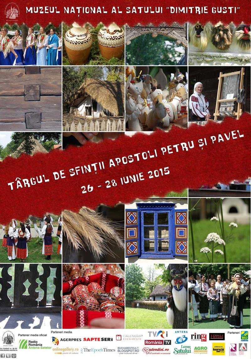 Muzeul Naţional al Satului „Dimitrie Gusti” vă invită, în perioada 26 – 28 iunie, la Târgul de Sfinţii Apostoli Petru şi Pavel”