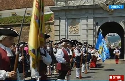 Fii la putere! Schimbarea gărzii la cetatea Alba Carolina, în prezenţa jurnaliştilor Antena 3