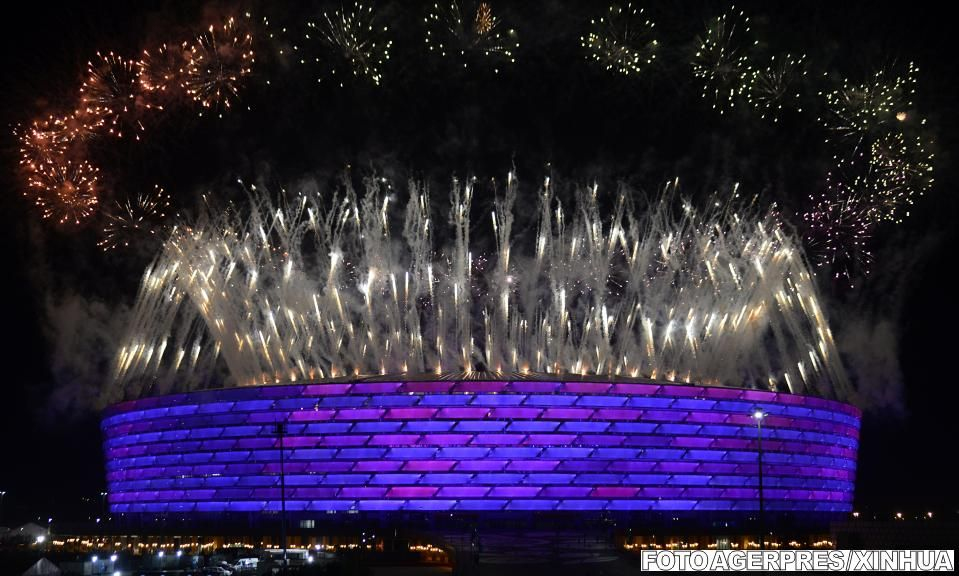 GALERIE FOTO. Ceremonie impresionantă la Baku, la finalul Jocurilor Europene din acest an