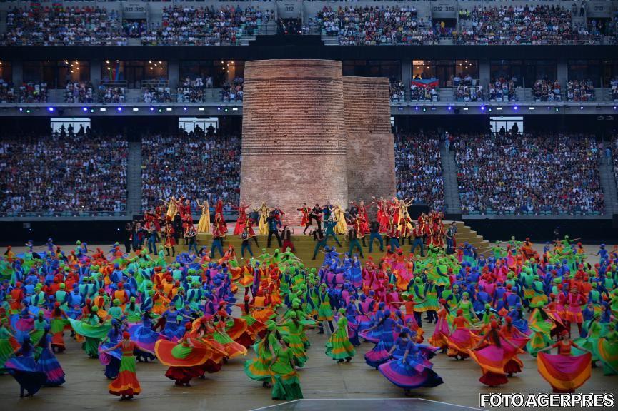GALERIE FOTO. Ceremonie impresionantă la Baku, la finalul Jocurilor Europene din acest an 312199