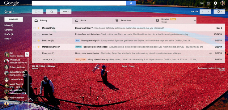 Google introduce sute de noi teme şi emoji pentru Gmail