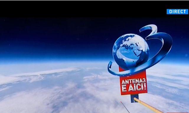 Premieră ABSOLUTĂ în lume, pe care Antena 3 a reuşit-o: lansarea în spaţiu a logo-ului