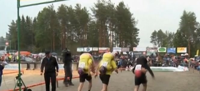 Wife carrying world championships