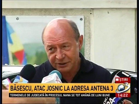 Traian Băsescu, a new attack against Antena 3. His obsession, Dan Voiculescu