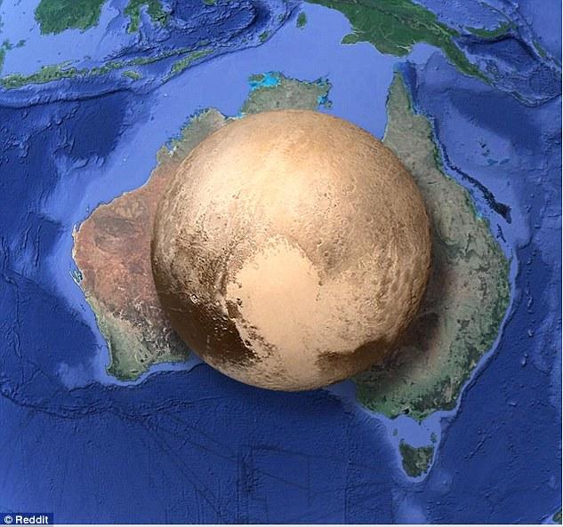 Planeta Pluto este mai mică decât continentul australian