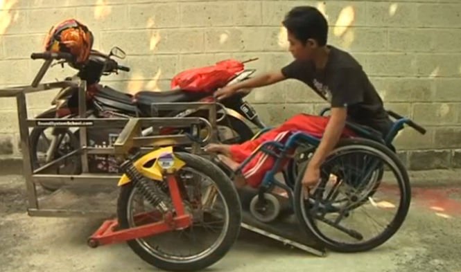 A fost inventată motocicleta pentru persoane cu dizabilităţi
