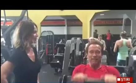 Nadia Comăneci, antrenorul personal al lui Arnold Schwarzenegger