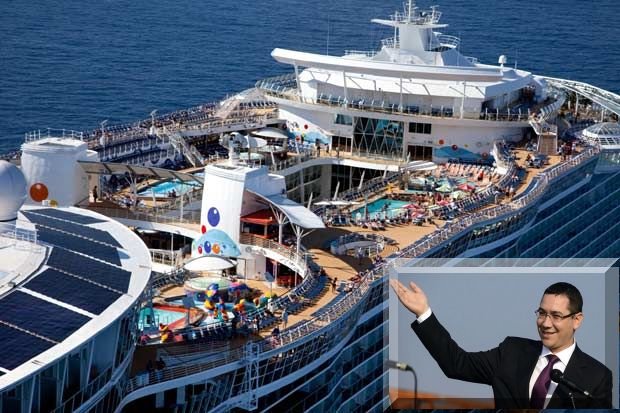 Victor Ponta, vacanţă pe vasul Oasis of the Seas. Cât îl costă pe premier croaziera în Caraibe