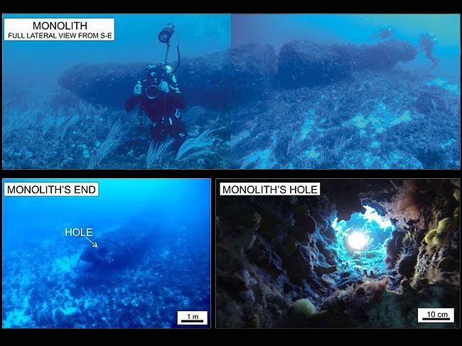 Monolit vechi de peste 9.000 de ani descoperit pe fundul mării