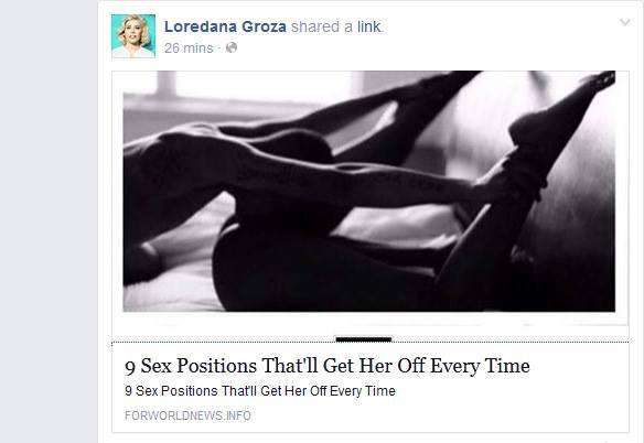 Loredana, mesaj indecent pe Facebook. Ce a apărut pe contul oficial al cântăreței 322628