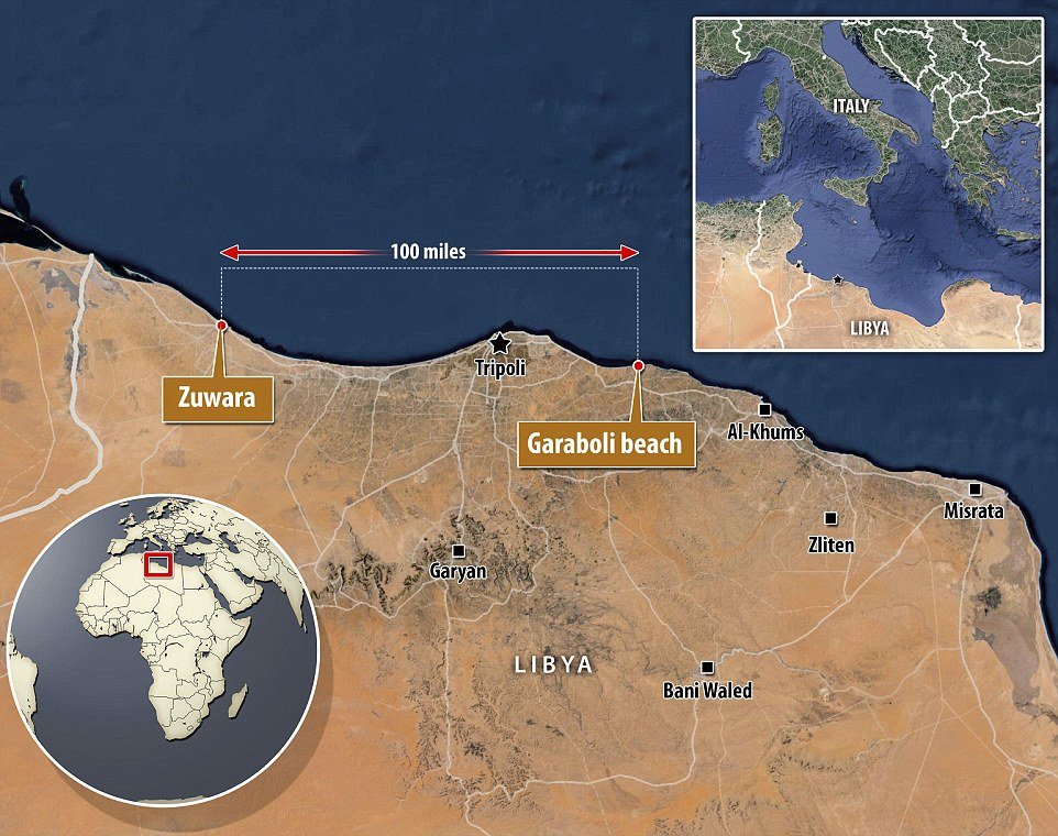 Imagini șocante în Libia. Malul Mediteranei s-a umplut de cadavrele migranților care vor să fugă în Europa și se îneacă