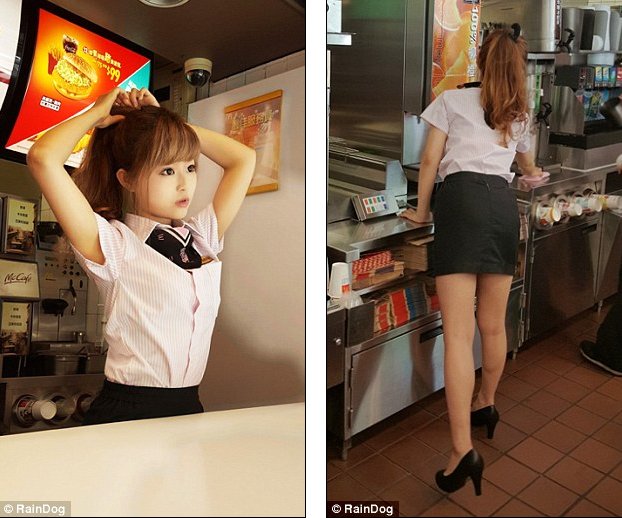 Toti clienții au rămas cu gura căscată când au văzut-o. Cum arată vânzătoarea de la McDonald's! Un client a pozat-o și...
