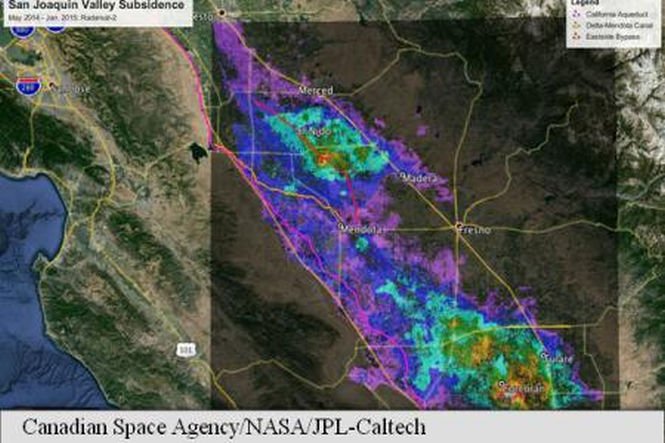 NASA: Zone din California se scufundă într-un ritm accentuat