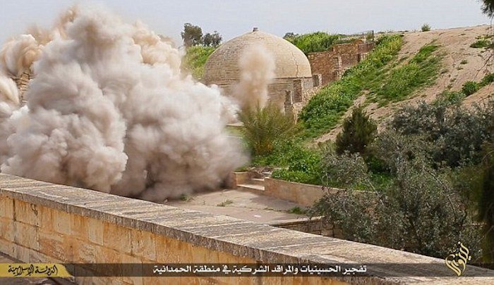 Gruparea Stat Islamic a demolat o mănăstire dintr-un oraş sirian din provincia Homs