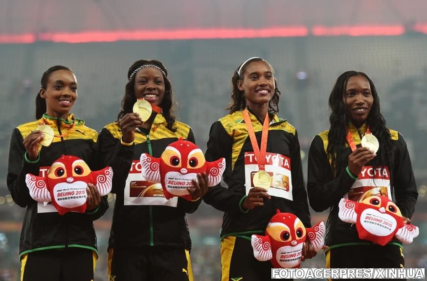 Ștafeta feminină a Jamaicăi a câștigat medalia de aur în proba de 4x400 m