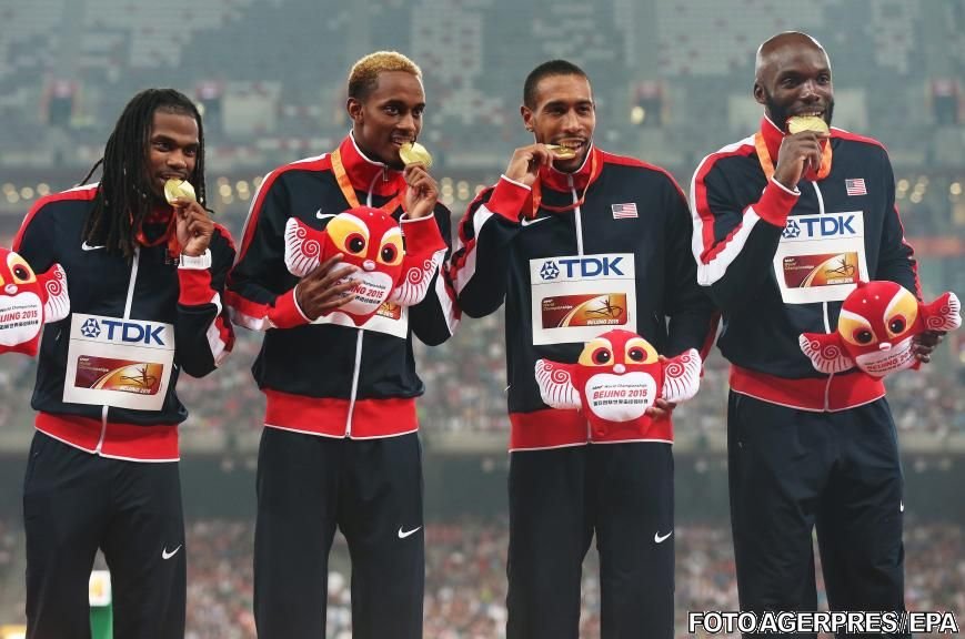 Ștafeta masculină a SUA a câștigat ultima medalie de aur de la Beijing, în ștafeta de 4x400 m