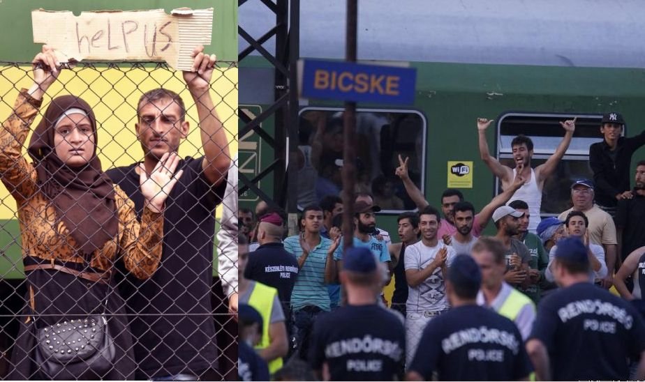&quot;Help Us!&quot; Imigranţii şi-au reluat protestele în gara din Ungaria în care au fost daţi jos din tren 