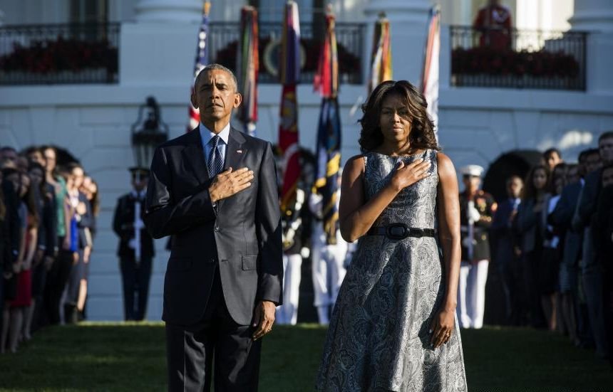 Barack Obama a păstrat un moment de reculegere la 14 ani de la atentatele din 11 septembrie 2001