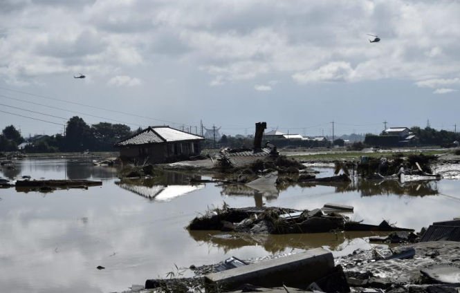 Dezastru natural în Japonia. Taifunul Etau a făcut prăpăd: Cel puţin 22 de persoane sunt date dispărute 