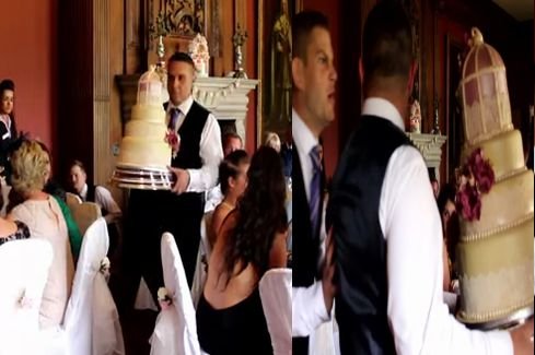 Momentul care le-a distrus tortul de nuntă! Clipul cu reacţia miresei a ajuns viral pe Internet