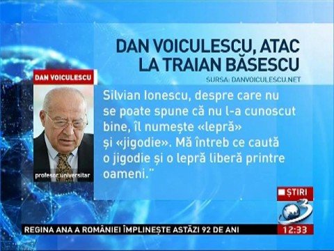 Dan Voiculescu: Băsescu the snitch, Romania’s disgrace