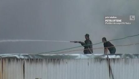 Incendiu într-un centru comercial din Vaslui
