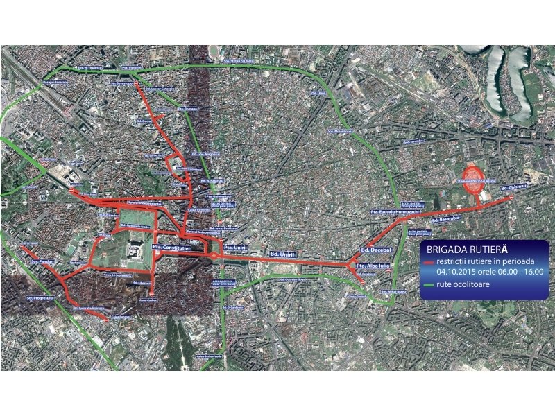 Restricţii de trafic în Capitală, pe durata Maratonului Internaţional