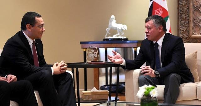 Victor Ponta, întâlnire cu Regele Abdullah al II-lea al Iordaniei