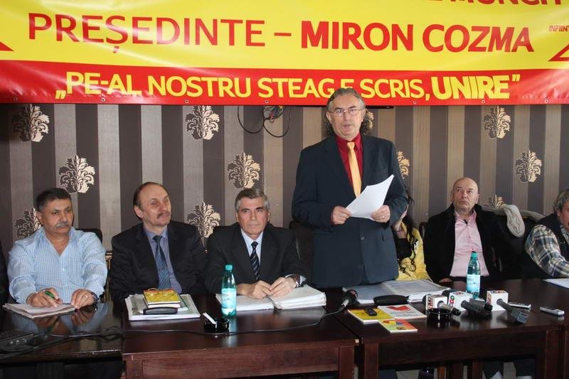 Miron Cozma își anunță candidatura la alegerile prezidențiale