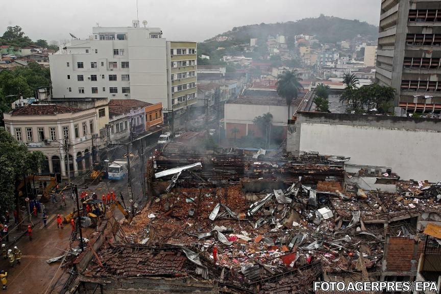 Explozie de amploare la Rio de Janeiro. Mai multe clădiri s-au prăbuşit VIDEO 