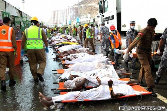 Tragedie fără margini: 2.070 de pelerini au murit în busculada produsă în apropiere de Mecca