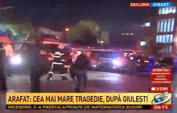 Incendiu într-un club din București. Raed Arafat: 26 de morți și 88 de răniți