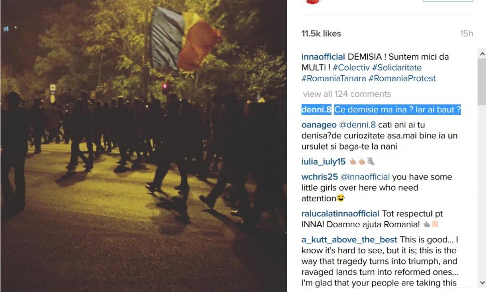 Ce a pățit Inna după ce a fost aseară la PROTESTE 340084