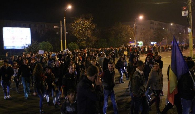 Constanța: Record de protestatari pe bulevardele orașului 