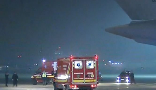 European airlift for romanian burn patients