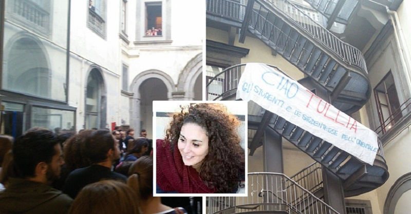 Peste o sută de studenţi au omagiat-o la Napoli pe Tullia, italianca decedată în urma tragediei din Colectiv