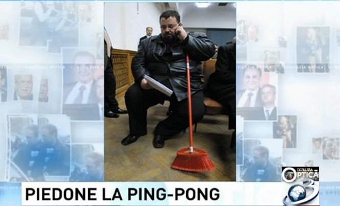 Deziluzia optică: Piedone la ping-pong