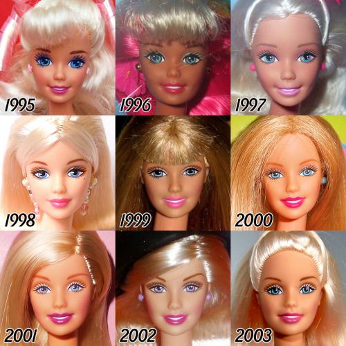 Cum arăta păpuşa Barbie în 1959? Iată evoluţia ei, de-a lungul timpului 342162