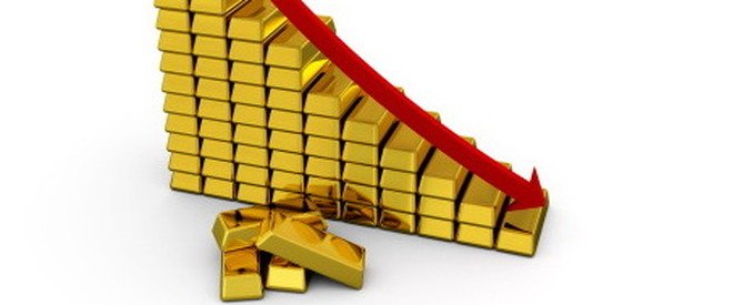 Preţul aurului a coborât la valoarea de acum şase ani