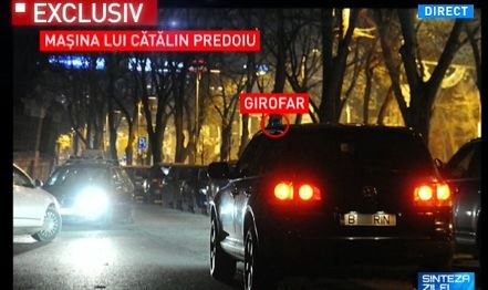 Cătălin Predoiu, cu girofarul prin București