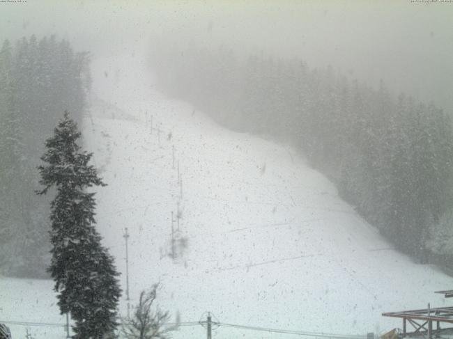 Unde ninge, acum, în România! Vezi imagini live