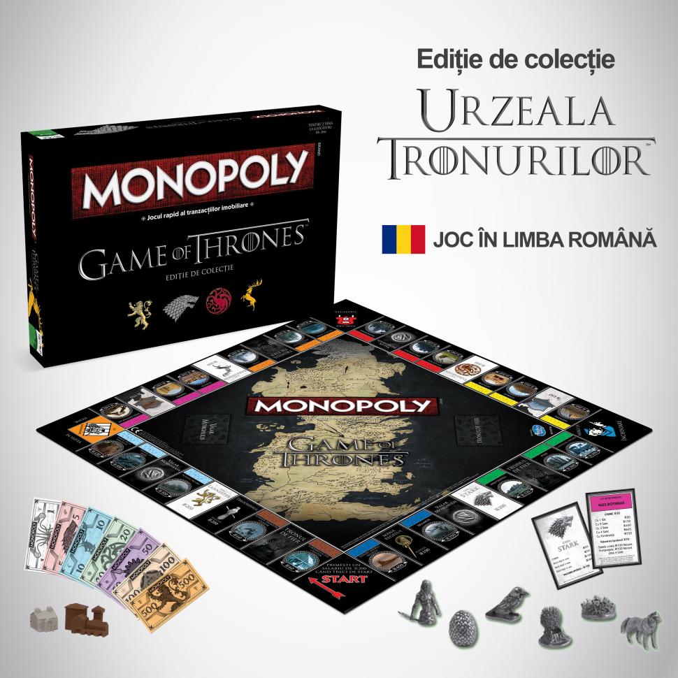 Premieră în România. Monopoly cu temă Urzeala Tronurilor