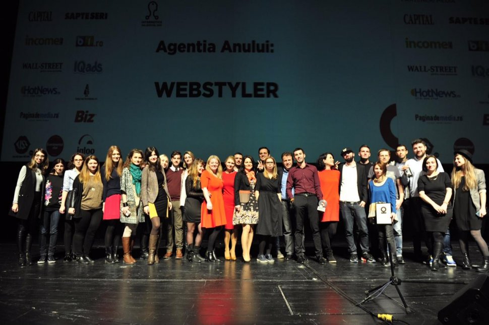 Webstyler câștigă pentru al șaptelea an la rând Trofeul Internetics pentru Agenția Anului