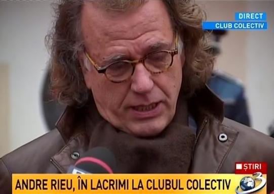 André Rieu is launching the DVD of his live concern in Bucharest. The profit will be donated to the victims of the Collective club fire