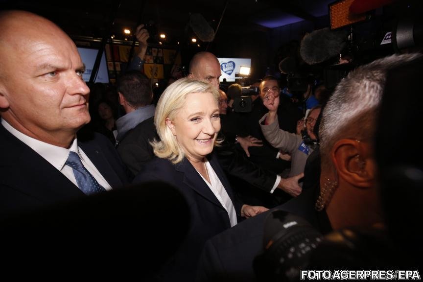 Marine Le Pen salută &quot;un rezultat minunat&quot; la alegerile din Franța