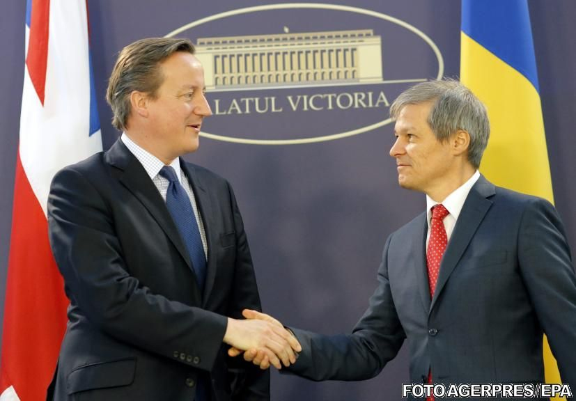 David Cameron, primit la Palatul Victoria de premierul Dacian Cioloș 