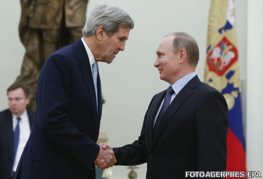 Ce au convenit Vladimir Putin și John Kerry la Kremlin