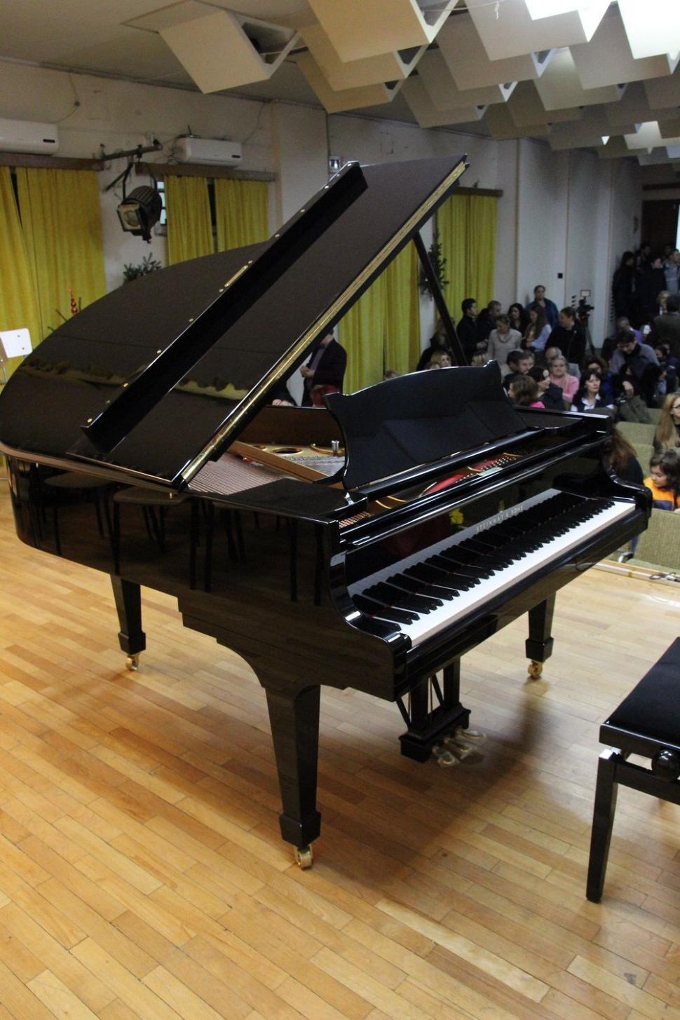 Prin campania „Un pian pentru Lipatti”, elevii de la Colegiul Național de Arte „Dinu Lipatti” studiază pe un pian performant Steinway 349804
